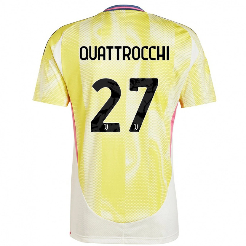 Danxen Barn Juan Ignacio Quattrocchi #27 Solgul Bortatröja Matchtröjor 2024/25 Tröjor T-Tröja