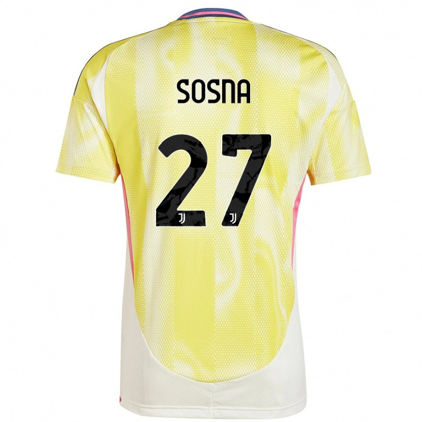 Danxen Barn Adam Sosna #27 Solgul Bortatröja Matchtröjor 2024/25 Tröjor T-Tröja