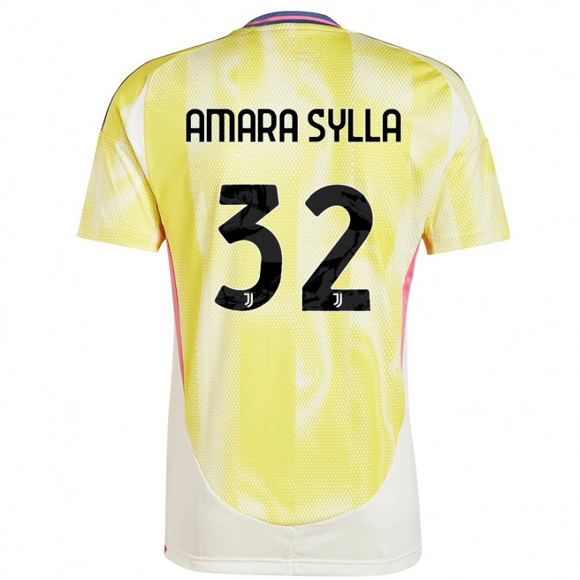 Danxen Barn Idris Amara Sylla #32 Solgul Bortatröja Matchtröjor 2024/25 Tröjor T-Tröja