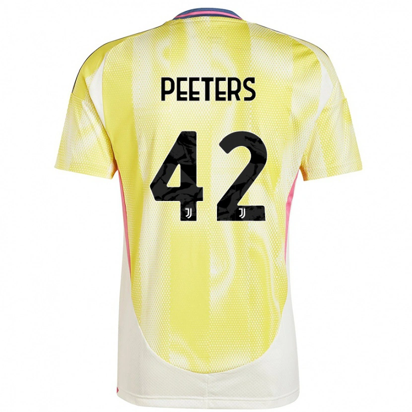 Danxen Barn Daouda Peeters #42 Solgul Bortatröja Matchtröjor 2024/25 Tröjor T-Tröja
