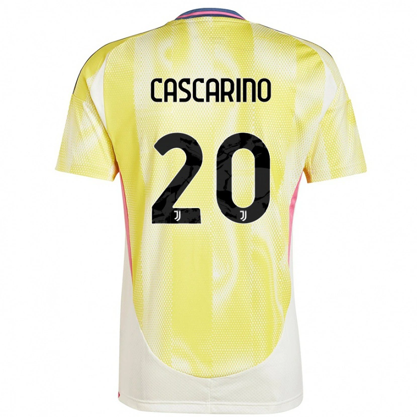 Danxen Barn Estelle Cascarino #20 Solgul Bortatröja Matchtröjor 2024/25 Tröjor T-Tröja