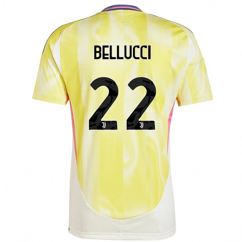 Danxen Barn Melissa Bellucci #22 Solgul Bortatröja Matchtröjor 2024/25 Tröjor T-Tröja