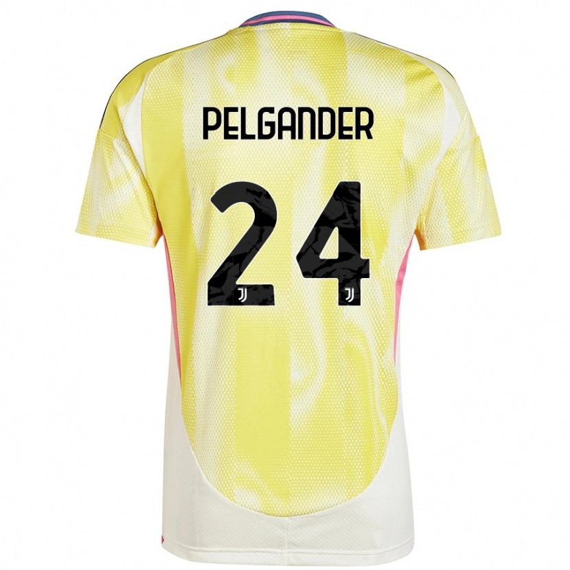 Danxen Barn Elsa Pelgander #24 Solgul Bortatröja Matchtröjor 2024/25 Tröjor T-Tröja
