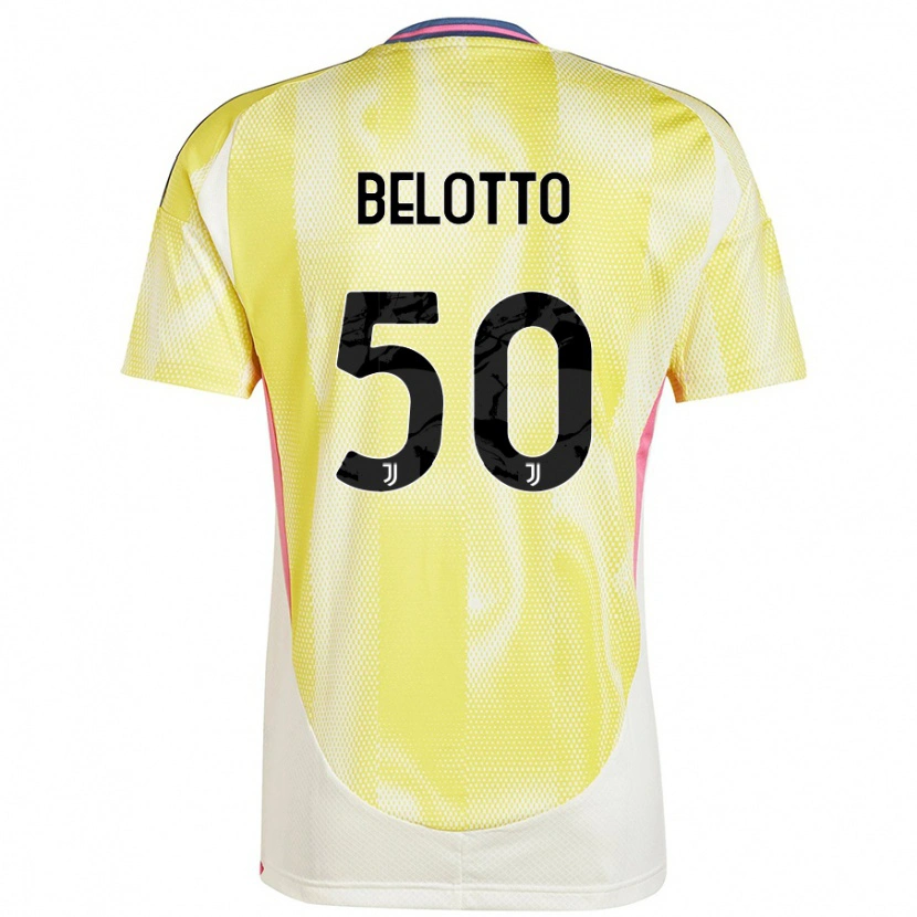 Danxen Barn Soledad Belotto #50 Solgul Bortatröja Matchtröjor 2024/25 Tröjor T-Tröja