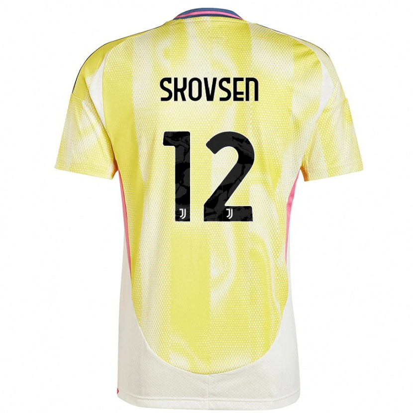 Danxen Barn Matilde Lundorf Skovsen #12 Solgul Bortatröja Matchtröjor 2024/25 Tröjor T-Tröja