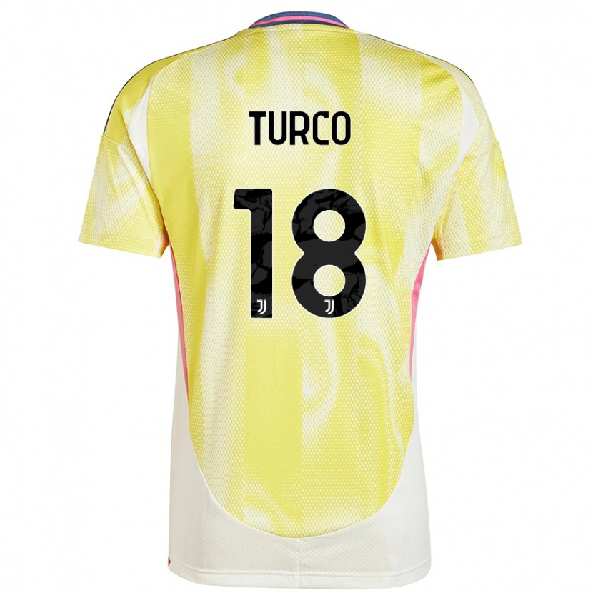 Danxen Barn Nicolo Turco #18 Solgul Bortatröja Matchtröjor 2024/25 Tröjor T-Tröja