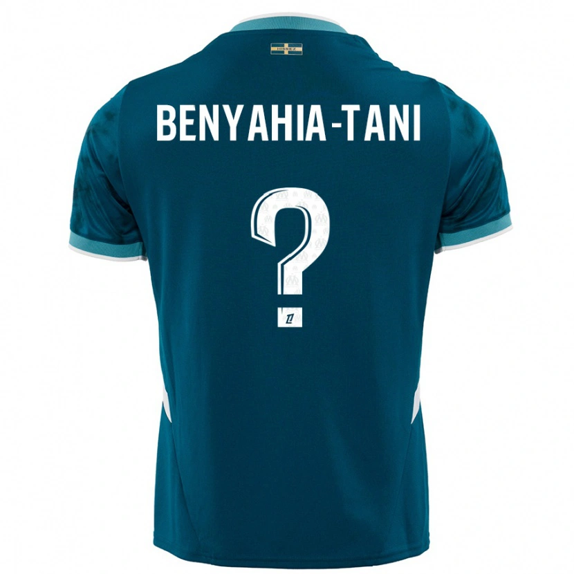 Danxen Barn Aylan Benyahia-Tani #0 Turkosblå Bortatröja Matchtröjor 2024/25 Tröjor T-Tröja