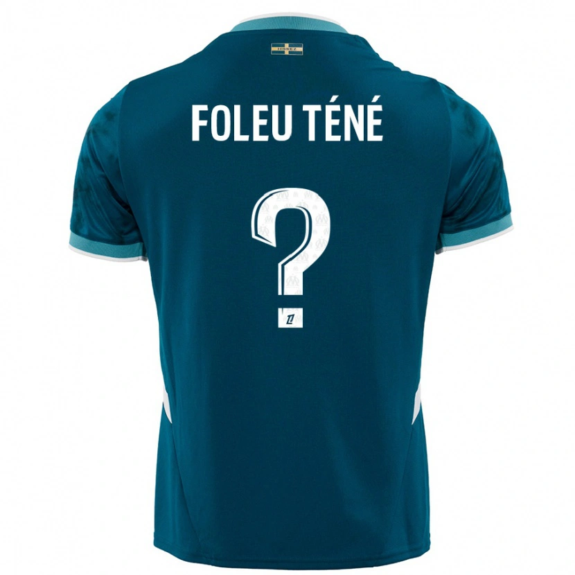Danxen Barn Krys Foleu Téné #0 Turkosblå Bortatröja Matchtröjor 2024/25 Tröjor T-Tröja
