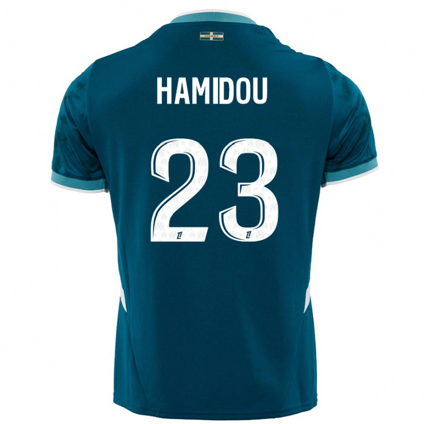 Danxen Barn Jamila Hamidou #23 Turkosblå Bortatröja Matchtröjor 2024/25 Tröjor T-Tröja