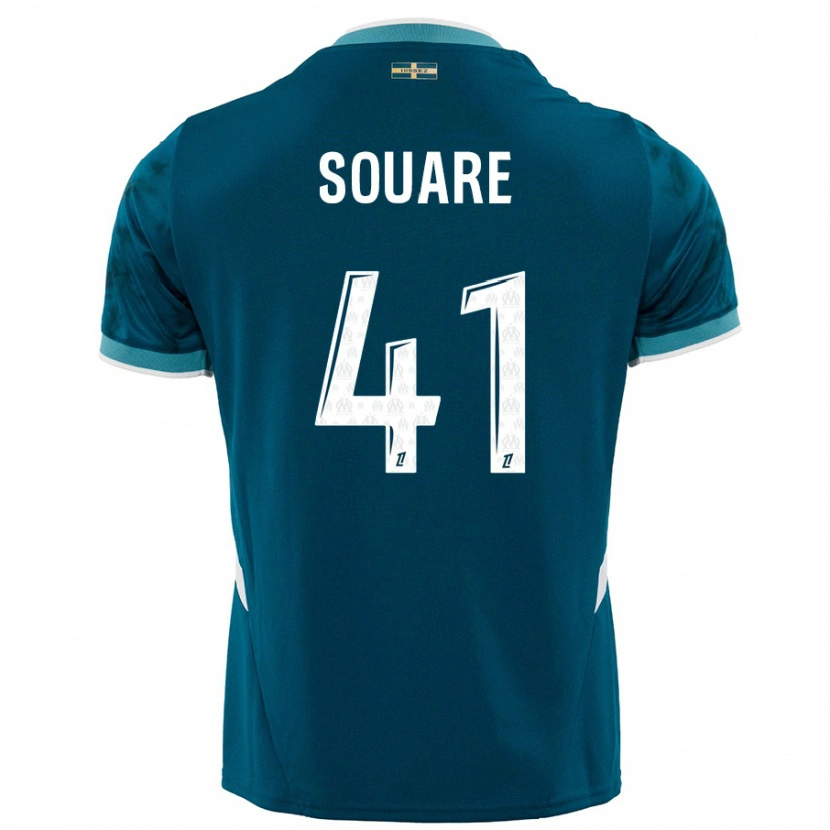 Danxen Barn Cheick Souare #41 Turkosblå Bortatröja Matchtröjor 2024/25 Tröjor T-Tröja