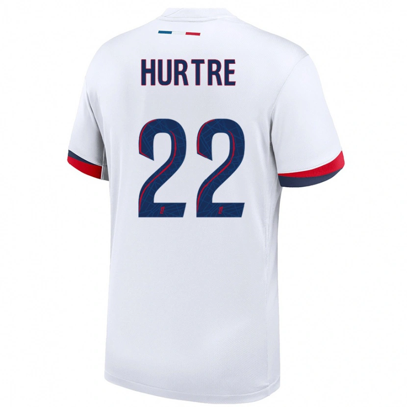 Danxen Barn Oceane Hurtre #22 Vit Blå Röd Bortatröja Matchtröjor 2024/25 Tröjor T-Tröja