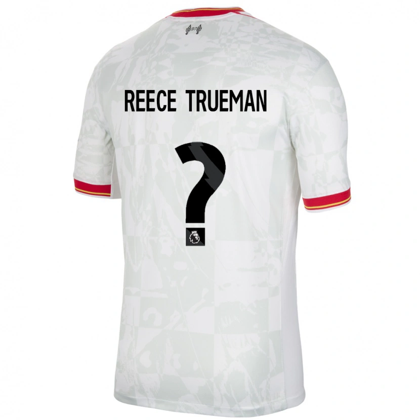 Danxen Barn Reece Trueman #0 Vit Röd Svart Tredjesatsen Matchtröjor 2024/25 Tröjor T-Tröja
