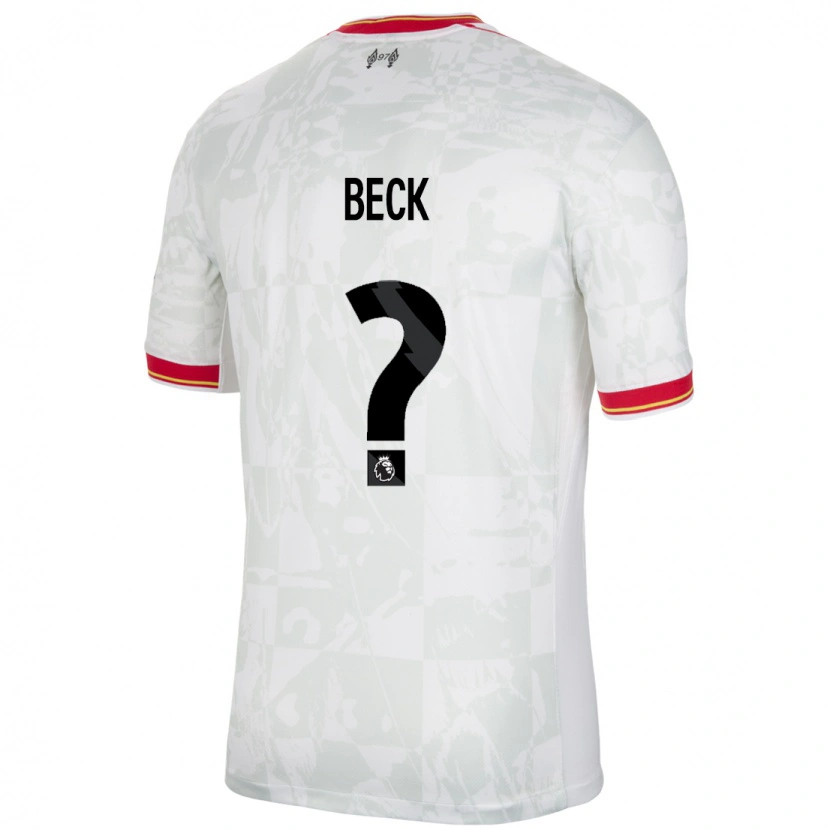 Danxen Barn Owen Beck #0 Vit Röd Svart Tredjesatsen Matchtröjor 2024/25 Tröjor T-Tröja