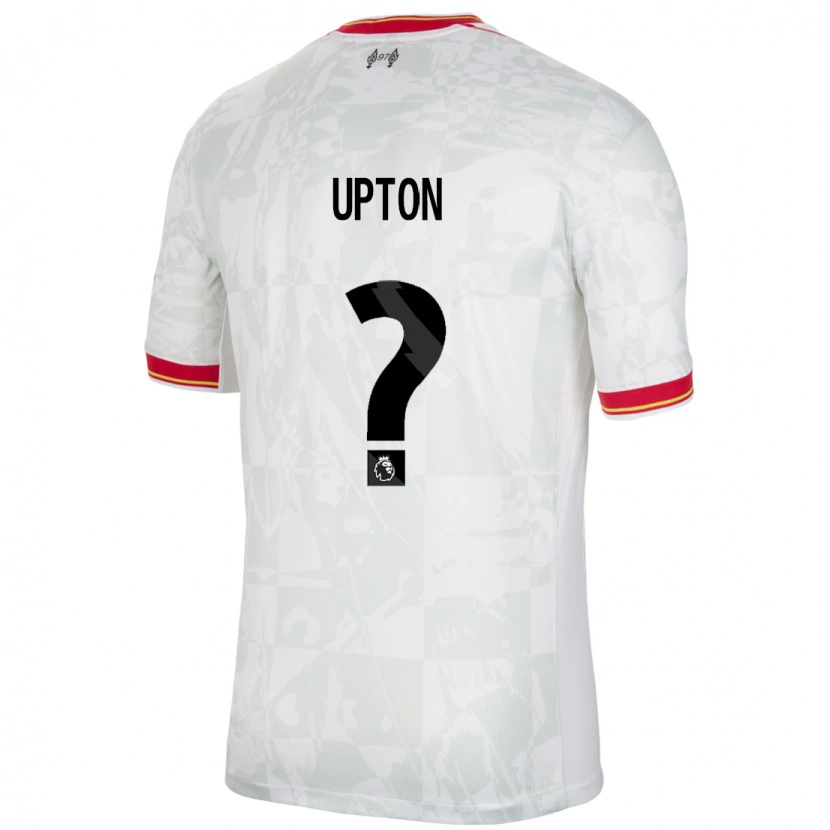 Danxen Barn Joe Upton #0 Vit Röd Svart Tredjesatsen Matchtröjor 2024/25 Tröjor T-Tröja