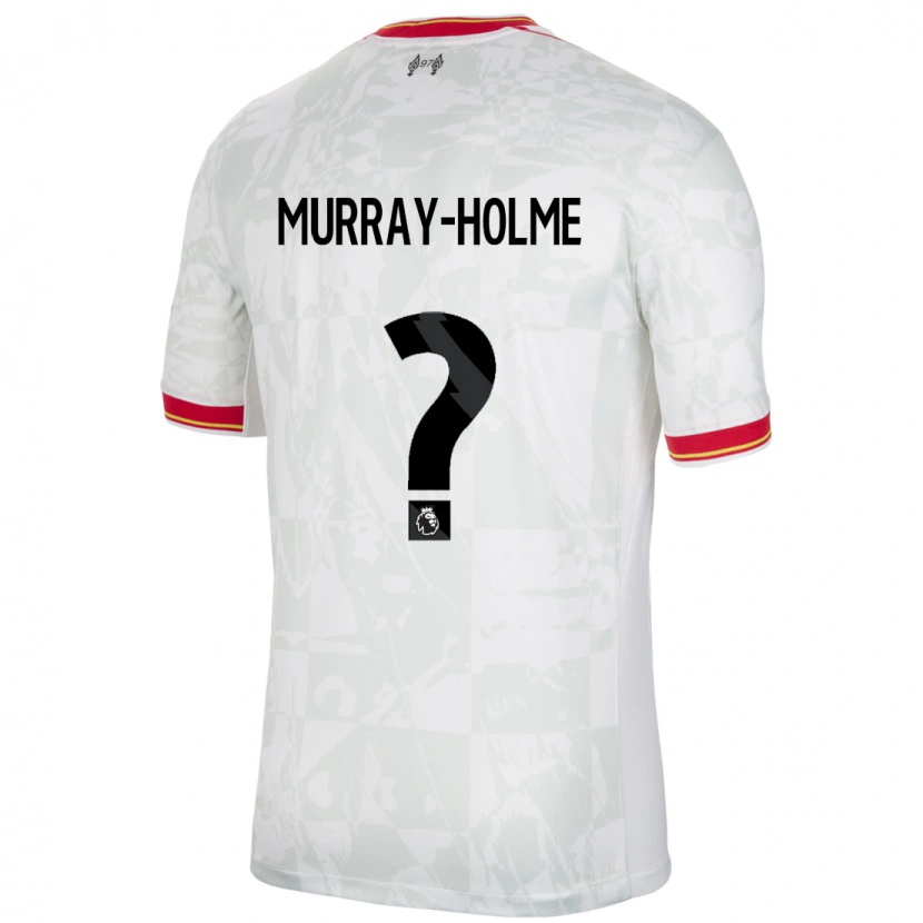 Danxen Barn Hadyn Murray-Holme #0 Vit Röd Svart Tredjesatsen Matchtröjor 2024/25 Tröjor T-Tröja