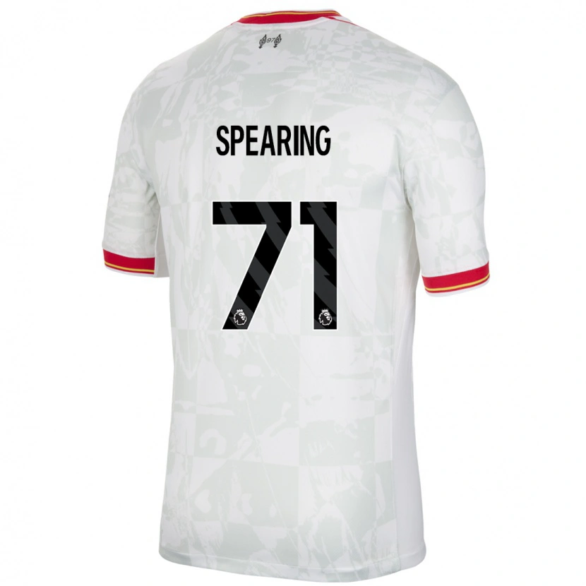 Danxen Barn Jay Spearing #71 Vit Röd Svart Tredjesatsen Matchtröjor 2024/25 Tröjor T-Tröja