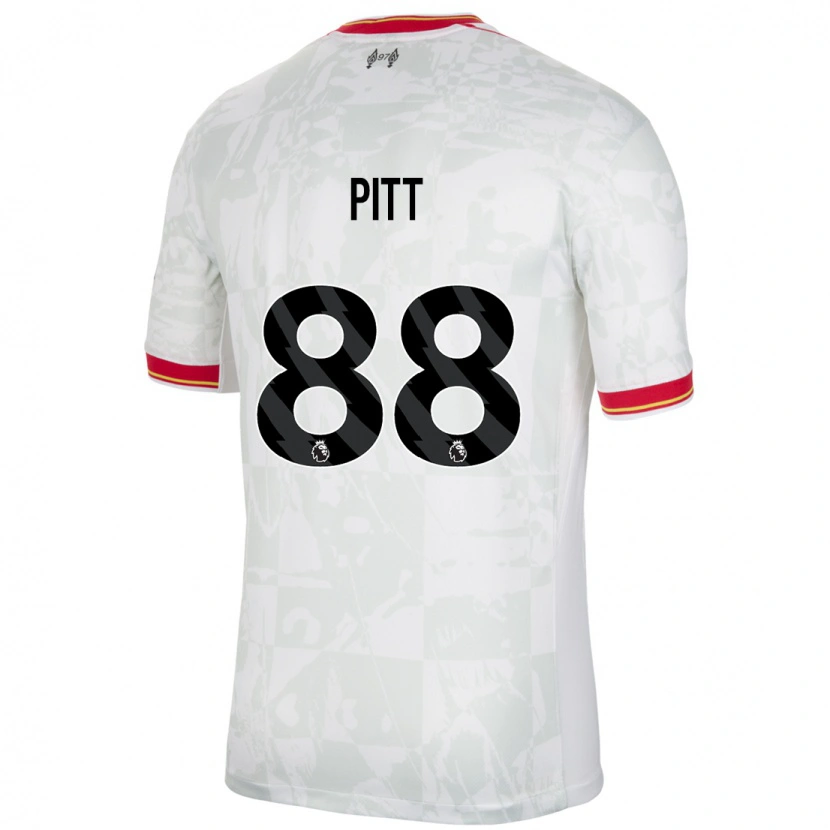 Danxen Barn Lucas Pitt #88 Vit Röd Svart Tredjesatsen Matchtröjor 2024/25 Tröjor T-Tröja