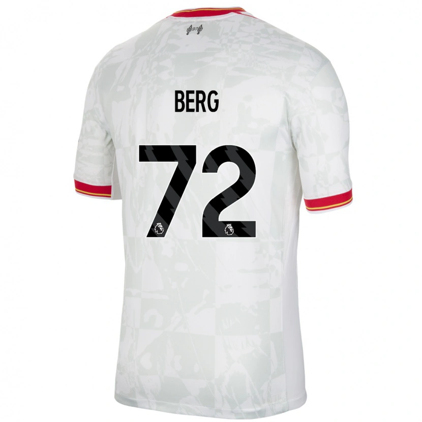 Danxen Barn Sepp Van Den Berg #72 Vit Röd Svart Tredjesatsen Matchtröjor 2024/25 Tröjor T-Tröja