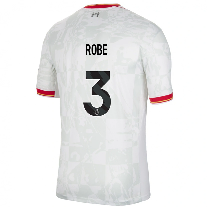 Danxen Barn Leighanne Robe #3 Vit Röd Svart Tredjesatsen Matchtröjor 2024/25 Tröjor T-Tröja