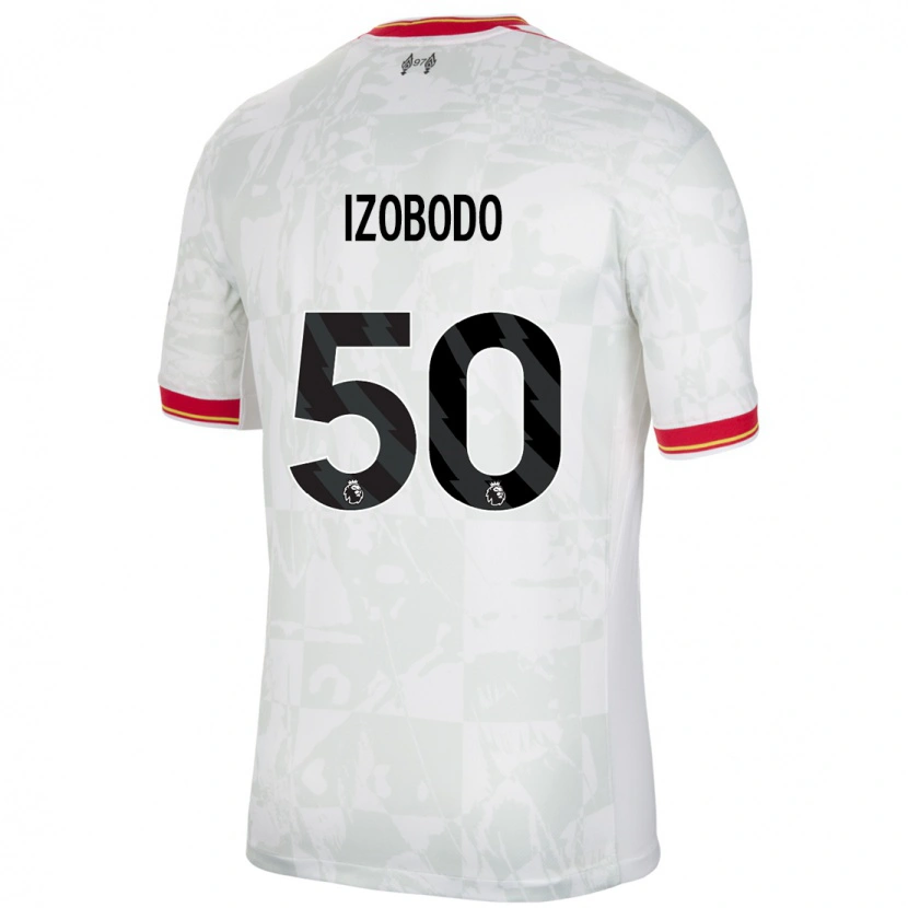 Danxen Barn Elijah Izobodo John #50 Vit Röd Svart Tredjesatsen Matchtröjor 2024/25 Tröjor T-Tröja