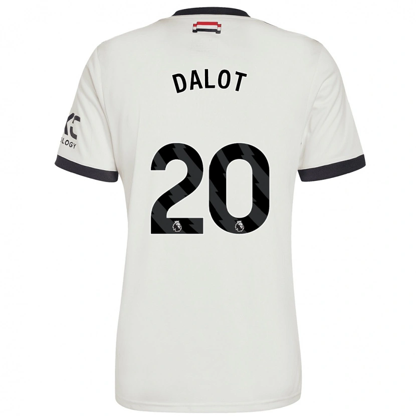 Danxen Barn Diogo Dalot #20 Benvit Tredjesatsen Matchtröjor 2024/25 Tröjor T-Tröja