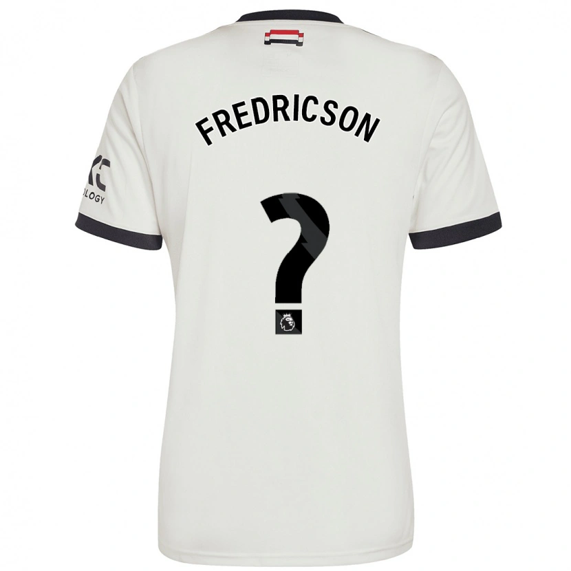 Danxen Barn Tyler Fredricson #0 Benvit Tredjesatsen Matchtröjor 2024/25 Tröjor T-Tröja