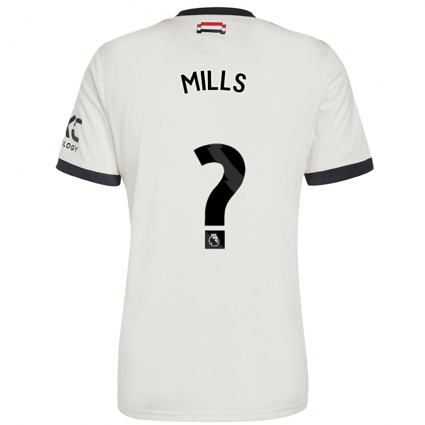 Danxen Barn Albert Mills #0 Benvit Tredjesatsen Matchtröjor 2024/25 Tröjor T-Tröja