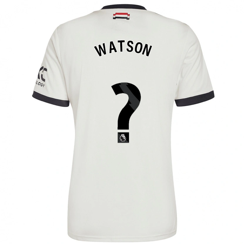Danxen Barn Jacob Watson #0 Benvit Tredjesatsen Matchtröjor 2024/25 Tröjor T-Tröja