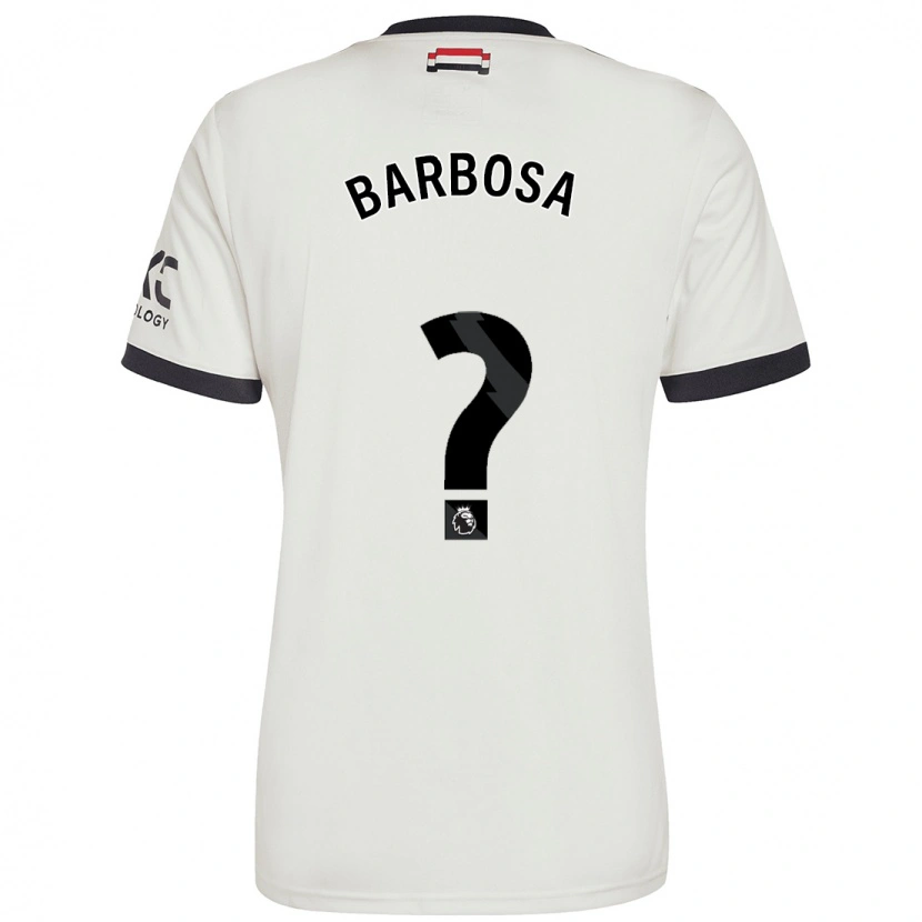 Danxen Barn Neithan Barbosa #0 Benvit Tredjesatsen Matchtröjor 2024/25 Tröjor T-Tröja