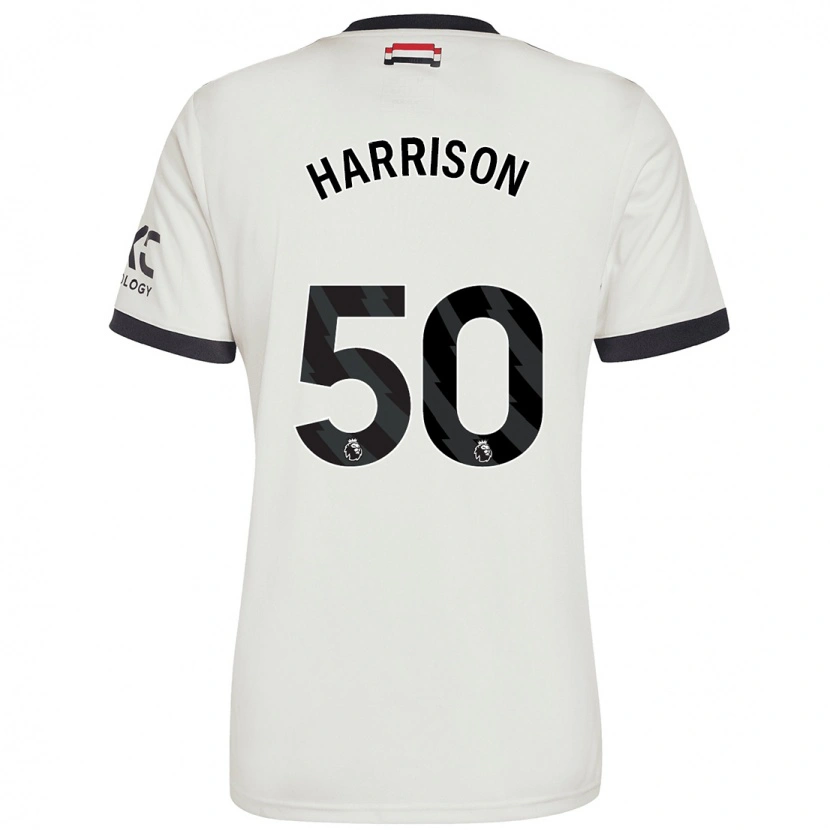 Danxen Barn Elyh Harrison #50 Benvit Tredjesatsen Matchtröjor 2024/25 Tröjor T-Tröja