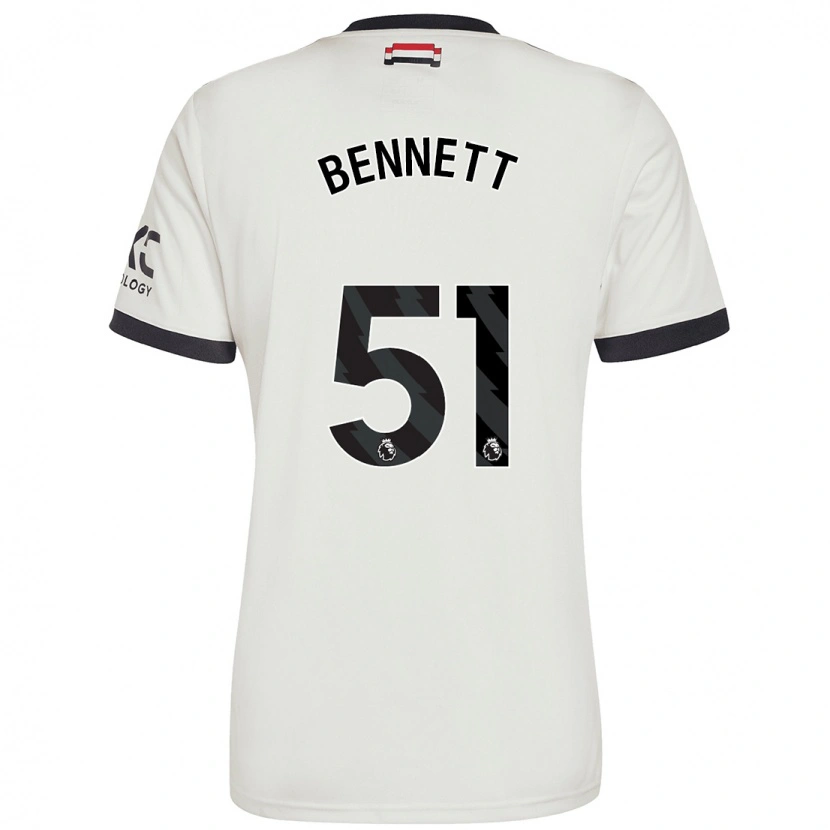 Danxen Barn Rhys Bennett #51 Benvit Tredjesatsen Matchtröjor 2024/25 Tröjor T-Tröja