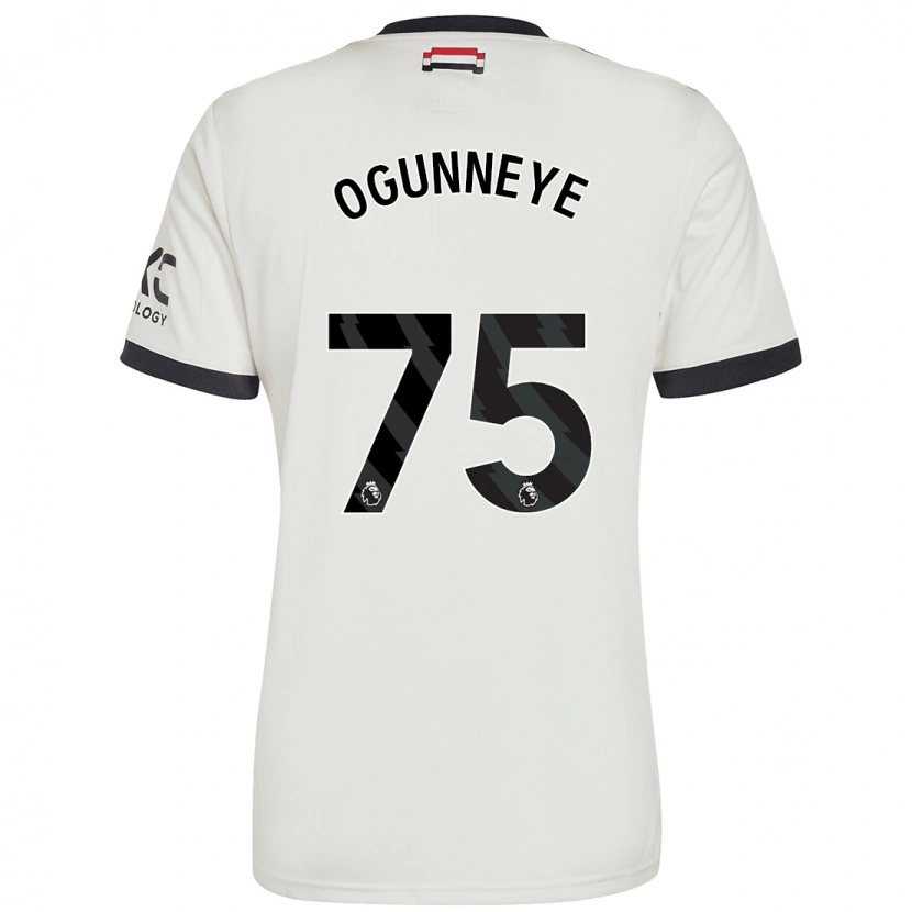 Danxen Barn Habeeb Ogunneye #75 Benvit Tredjesatsen Matchtröjor 2024/25 Tröjor T-Tröja