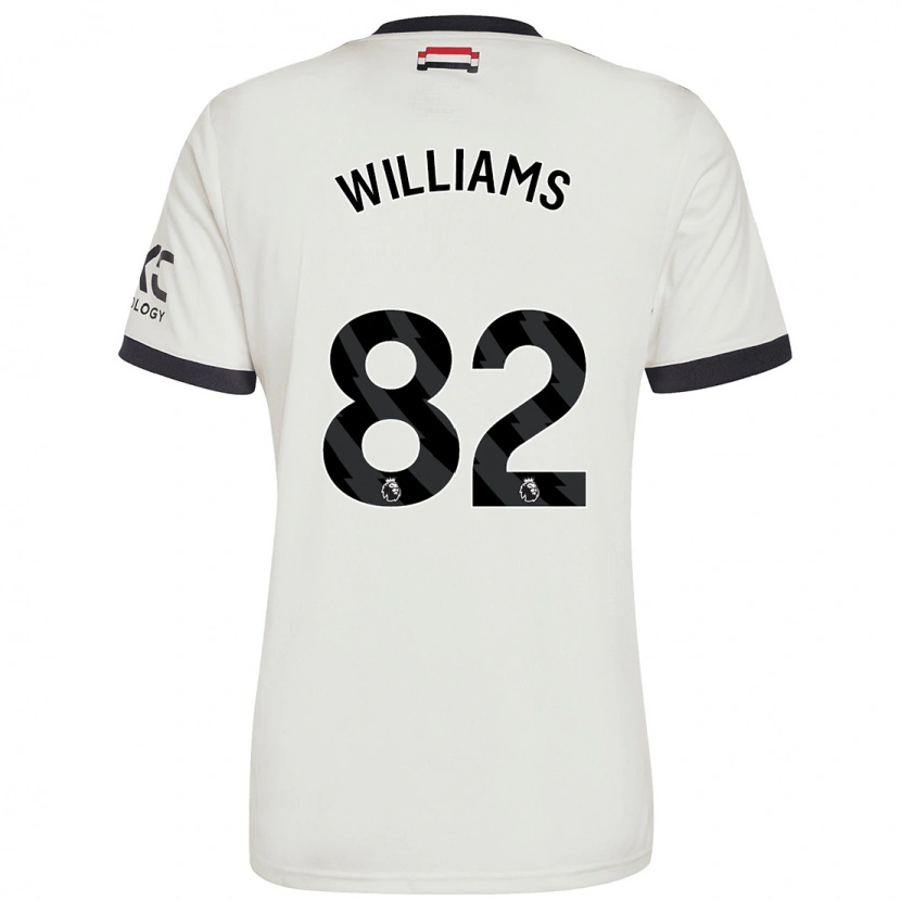 Danxen Barn Ethan Williams #82 Benvit Tredjesatsen Matchtröjor 2024/25 Tröjor T-Tröja