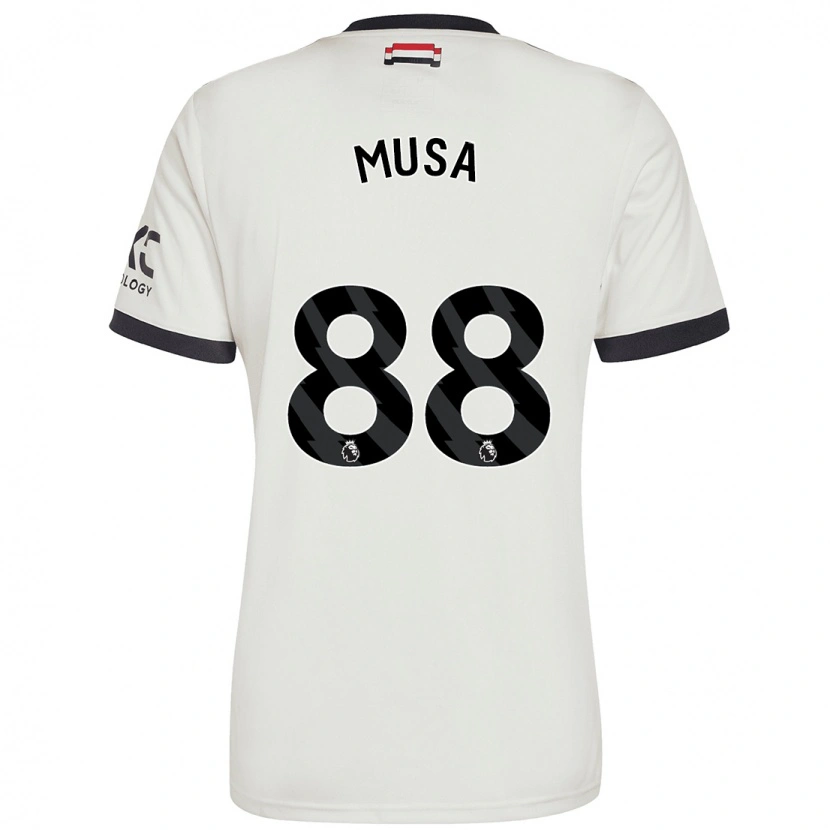 Danxen Barn Victor Musa #88 Benvit Tredjesatsen Matchtröjor 2024/25 Tröjor T-Tröja
