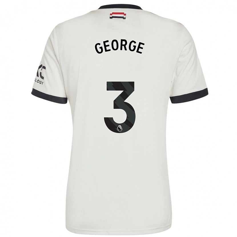 Danxen Barn Gabby George #3 Benvit Tredjesatsen Matchtröjor 2024/25 Tröjor T-Tröja