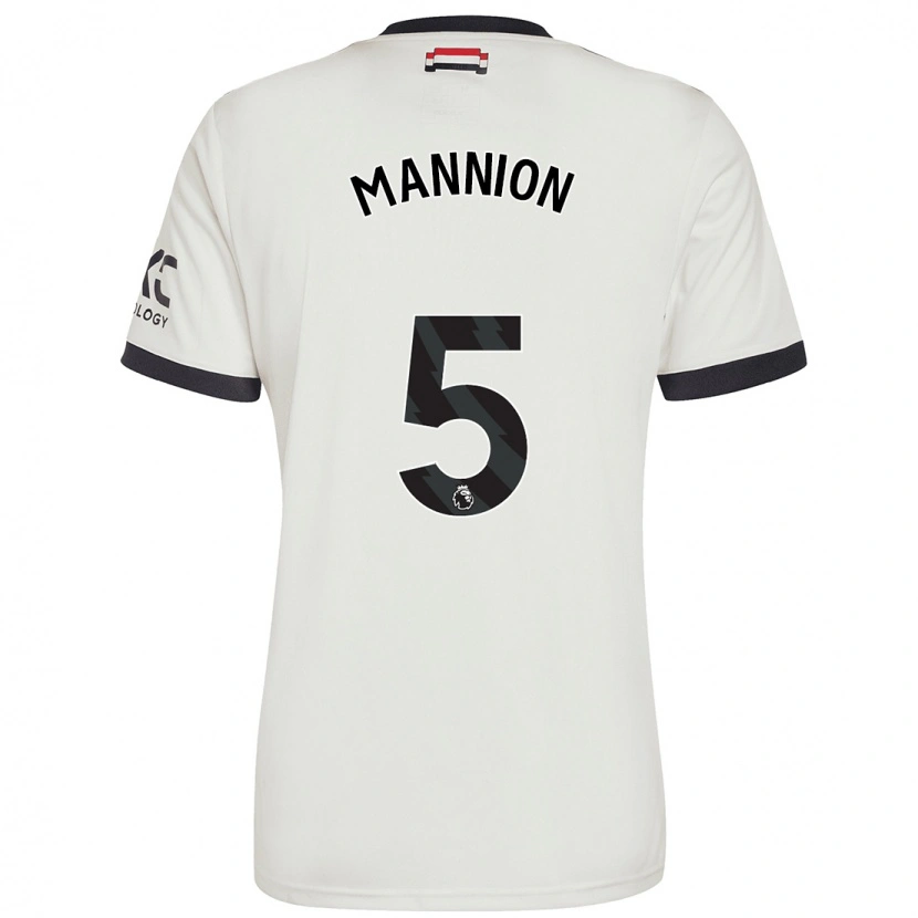 Danxen Barn Aoife Mannion #5 Benvit Tredjesatsen Matchtröjor 2024/25 Tröjor T-Tröja