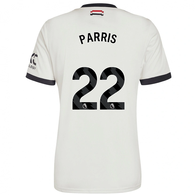 Danxen Barn Nikita Parris #22 Benvit Tredjesatsen Matchtröjor 2024/25 Tröjor T-Tröja