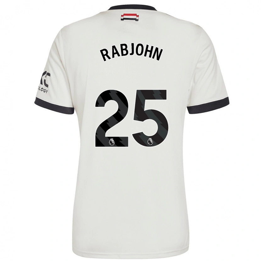 Danxen Barn Evie Rabjohn #25 Benvit Tredjesatsen Matchtröjor 2024/25 Tröjor T-Tröja