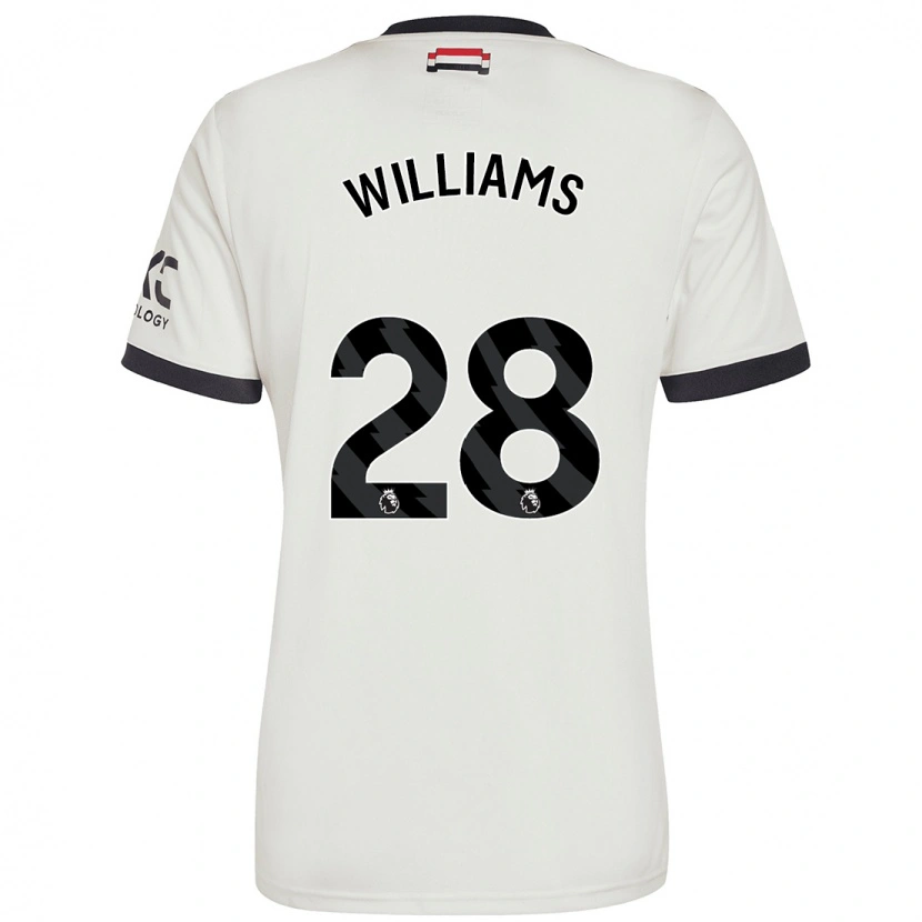Danxen Barn Rachel Williams #28 Benvit Tredjesatsen Matchtröjor 2024/25 Tröjor T-Tröja