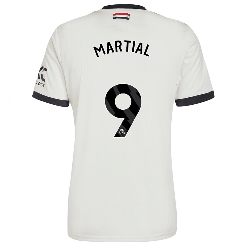 Danxen Barn Anthony Martial #9 Benvit Tredjesatsen Matchtröjor 2024/25 Tröjor T-Tröja