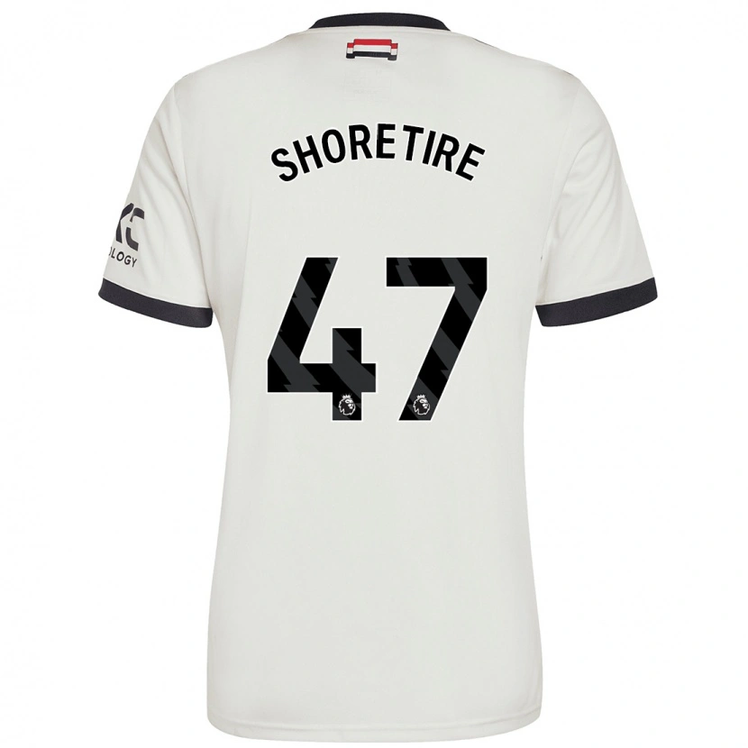 Danxen Barn Shola Shoretire #47 Benvit Tredjesatsen Matchtröjor 2024/25 Tröjor T-Tröja