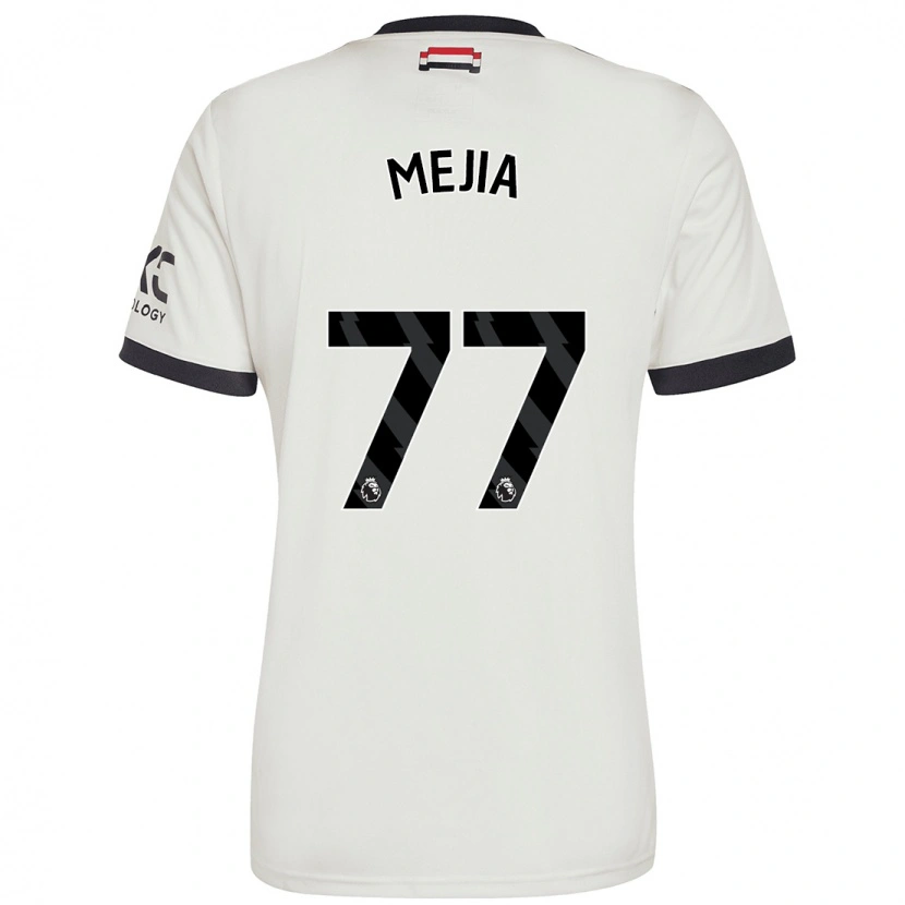Danxen Barn Mateo Mejia #77 Benvit Tredjesatsen Matchtröjor 2024/25 Tröjor T-Tröja