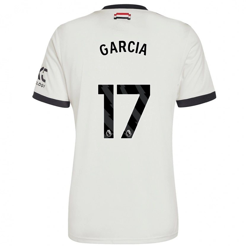 Danxen Barn Lucia Garcia #17 Benvit Tredjesatsen Matchtröjor 2024/25 Tröjor T-Tröja