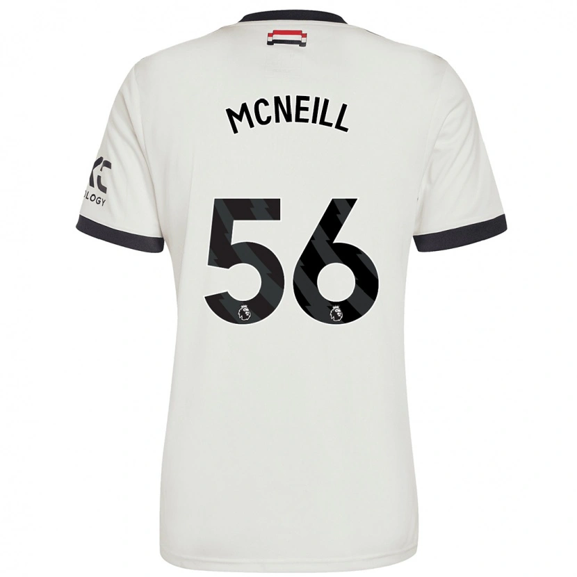 Danxen Barn Charlie Mcneill #56 Benvit Tredjesatsen Matchtröjor 2024/25 Tröjor T-Tröja