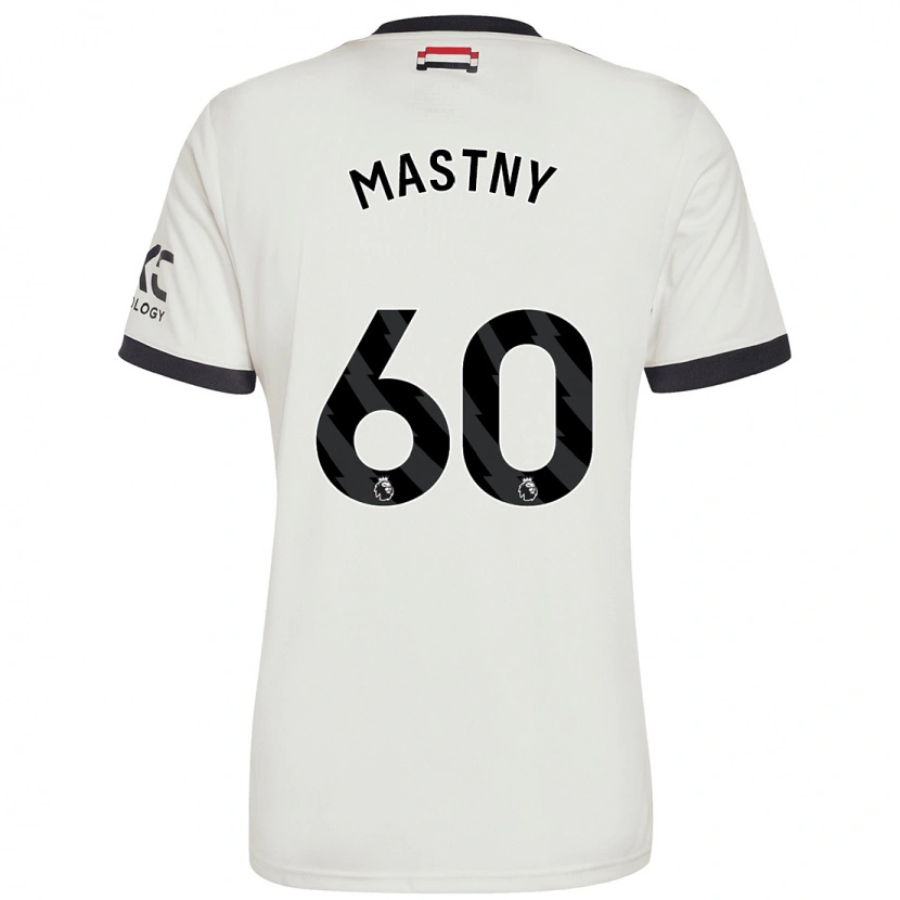 Danxen Barn Ondrej Mastny #60 Benvit Tredjesatsen Matchtröjor 2024/25 Tröjor T-Tröja