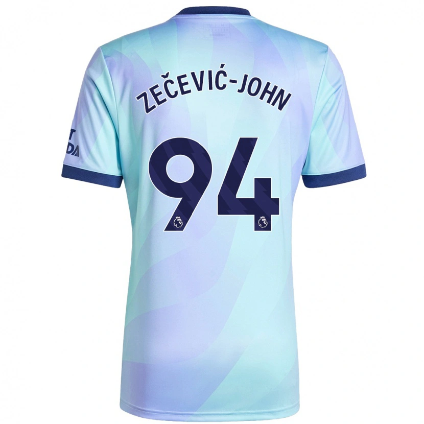Danxen Barn Louis Zečević-John #94 Aqua Tredjesatsen Matchtröjor 2024/25 Tröjor T-Tröja