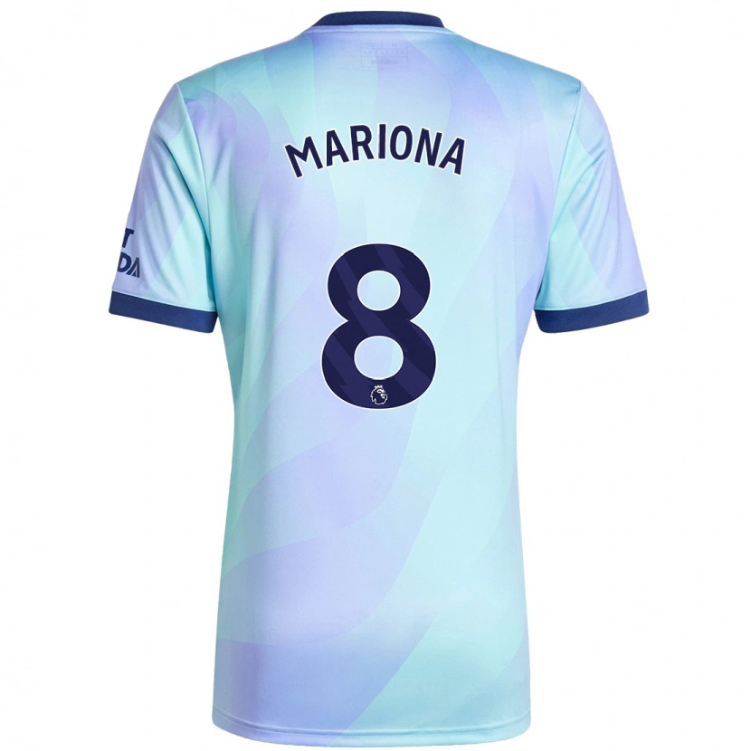 Danxen Barn Mariona Caldentey #8 Aqua Tredjesatsen Matchtröjor 2024/25 Tröjor T-Tröja
