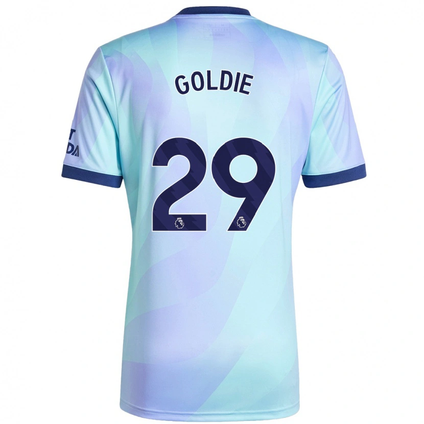 Danxen Barn Teyah Goldie #29 Aqua Tredjesatsen Matchtröjor 2024/25 Tröjor T-Tröja