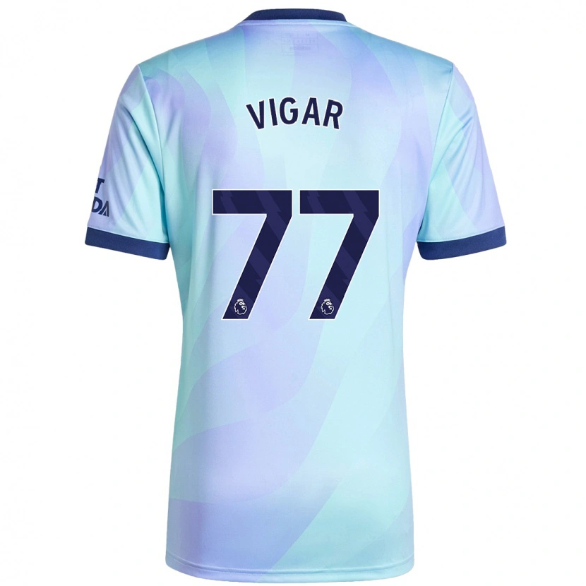 Danxen Barn Billy Vigar #77 Aqua Tredjesatsen Matchtröjor 2024/25 Tröjor T-Tröja