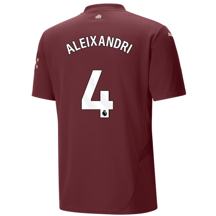 Danxen Barn Laia Aleixandri #4 Rödbrun Tredjesatsen Matchtröjor 2024/25 Tröjor T-Tröja